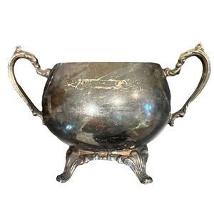 a  Beautiful vintage Oneida silver-plated Sugar Bowls No Lid